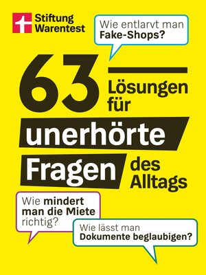 cover image of 63 Lösungen für unerhörte Fragen des Alltags--Alltagswissen zu Auto, Geld und Wohnung
